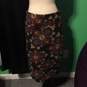 Anchor polka dot Lularoe Cassie pencil skirt
